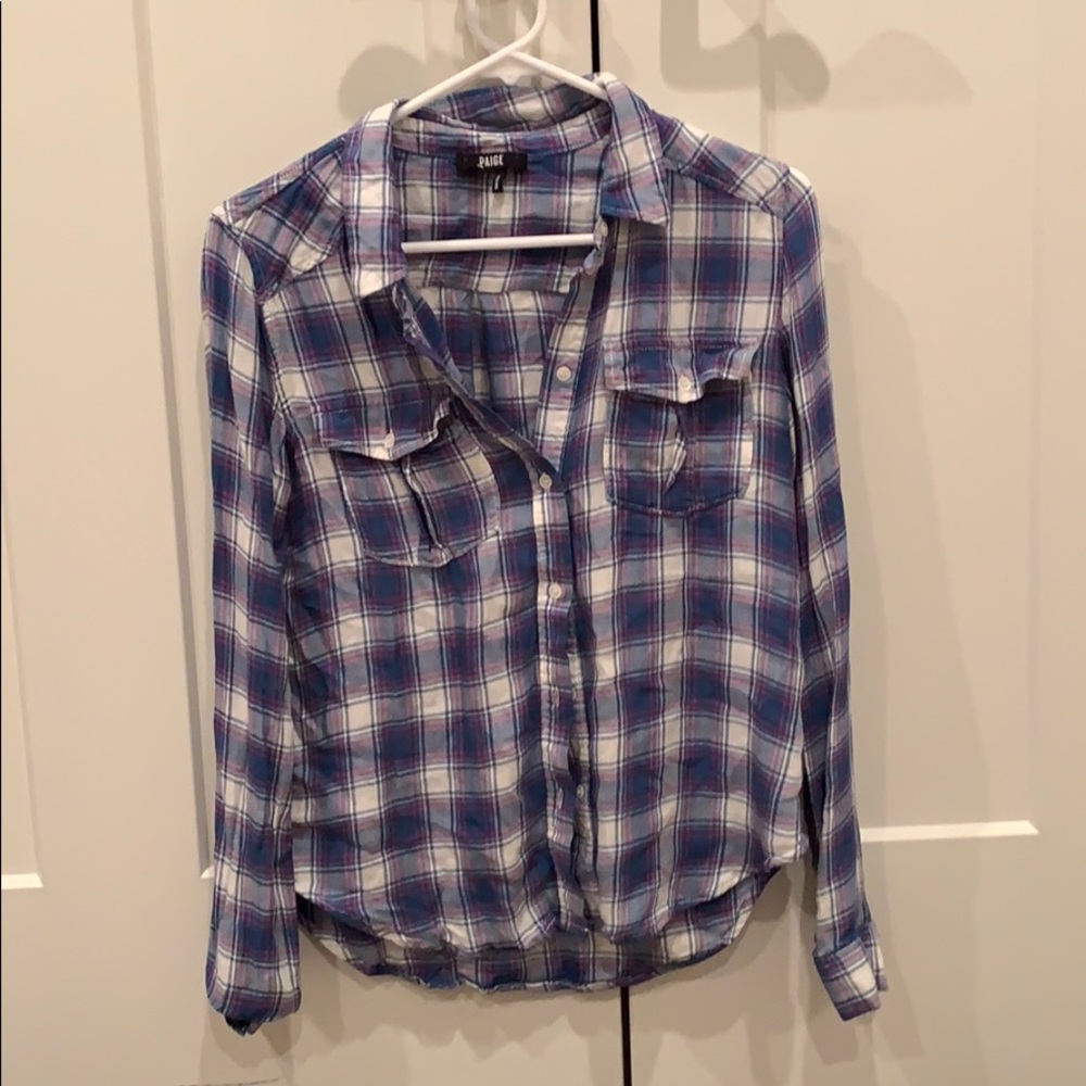 Paige Brand Plaid Shirt